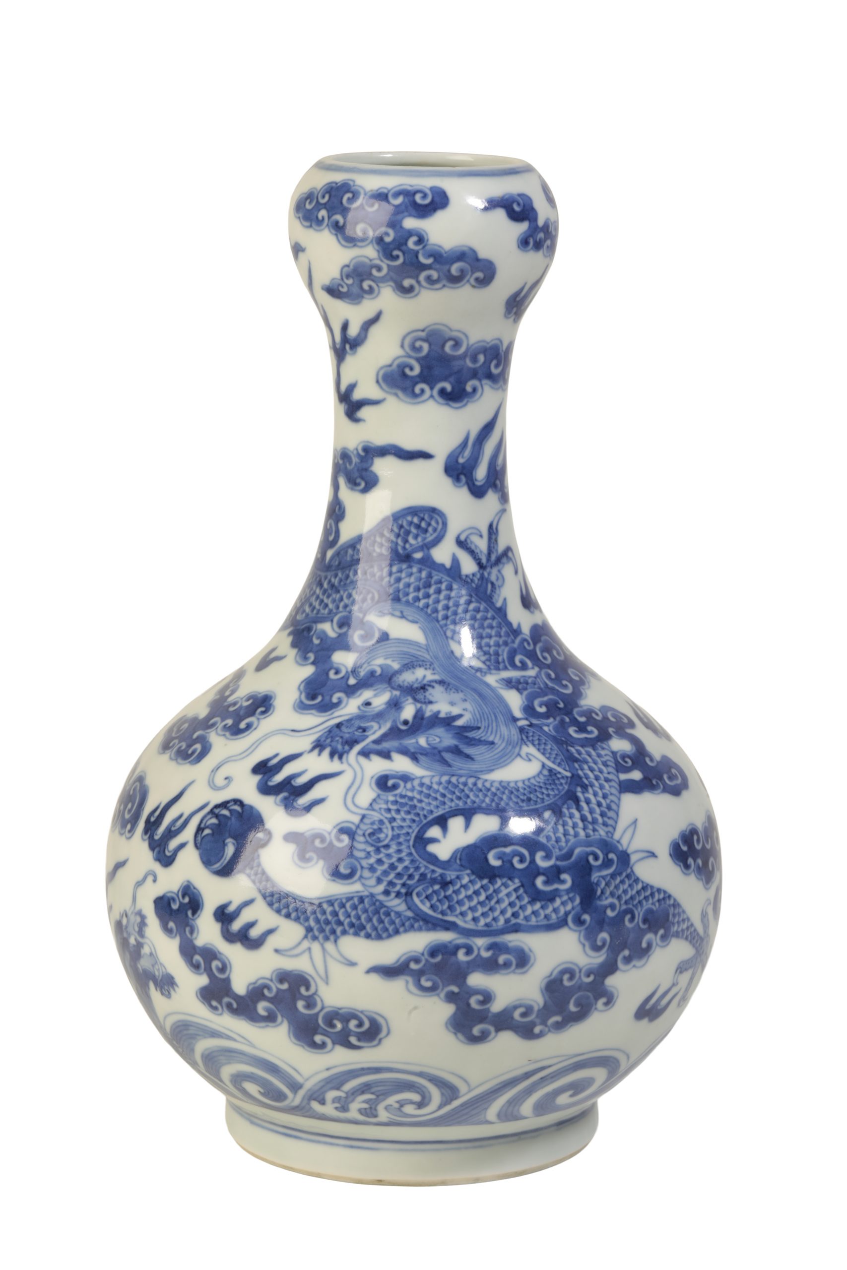 Chinese Blue and White Bottle vase Chinese Blue and White Bottle vase