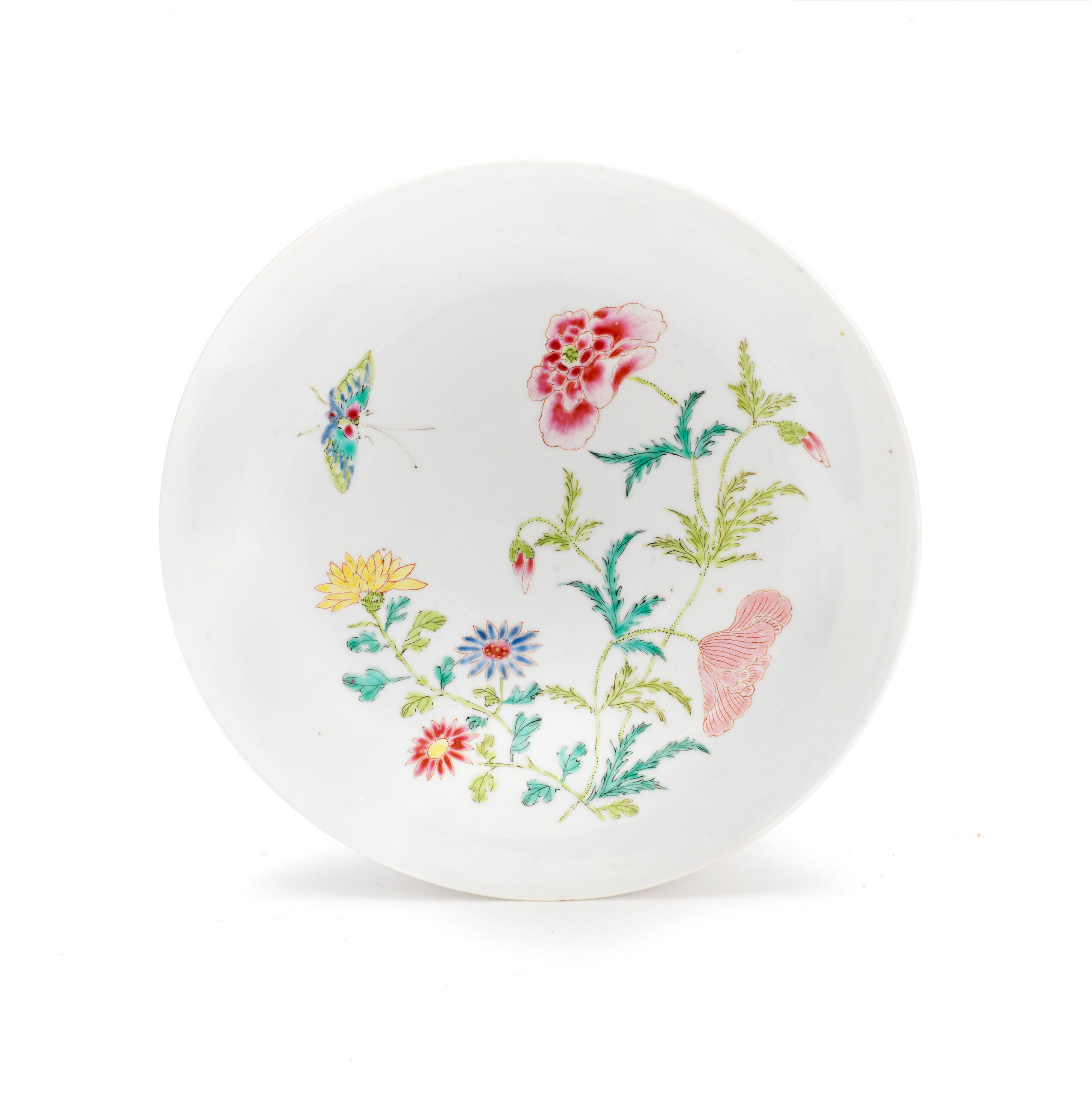 A FAMILE ROSE FLORAL DISH, Yongzheng six-character mark and of the period, Lot 148, Asian Art, 9-10 May
