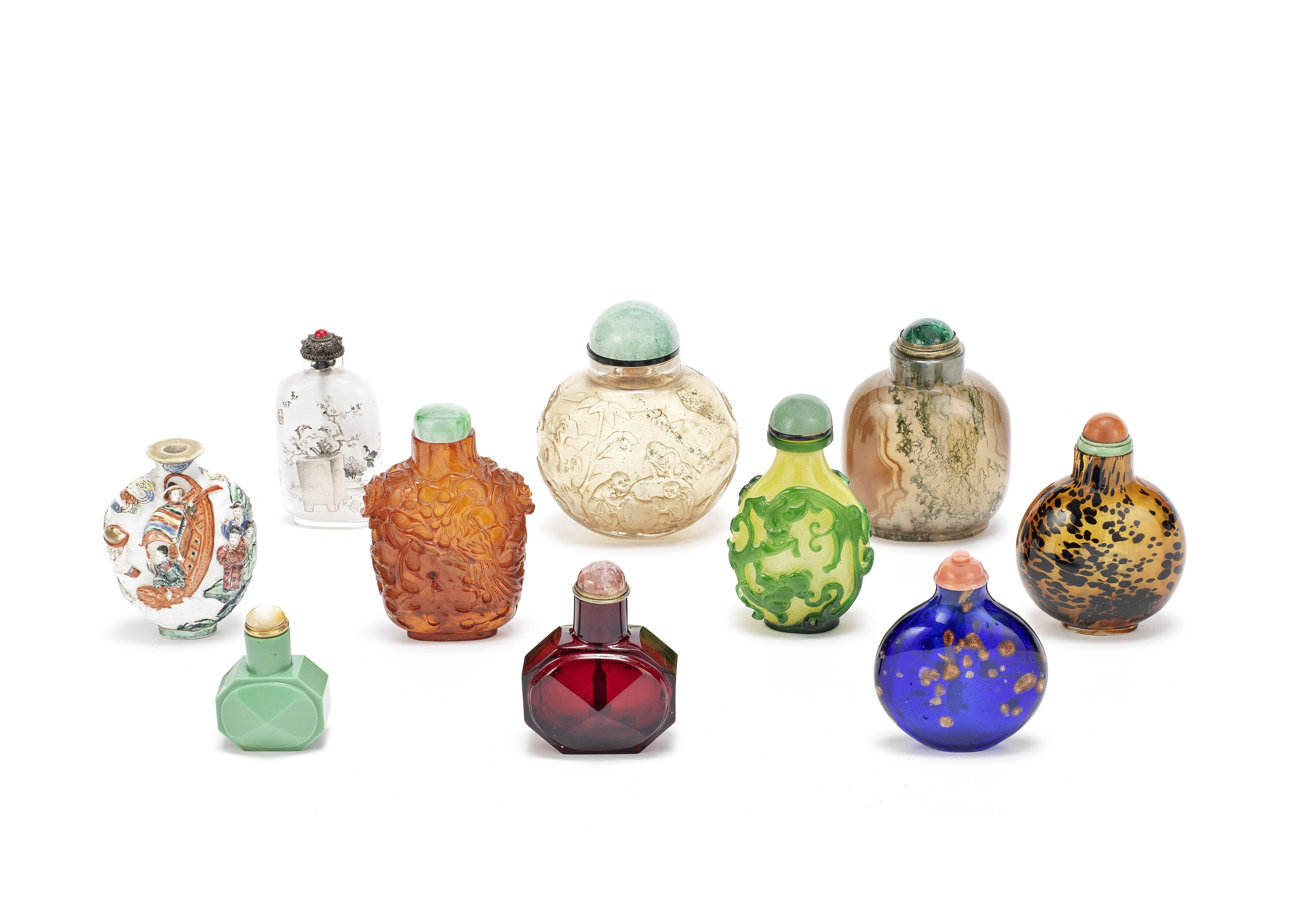 A selection from an English Private Collection of Snuff Bottles