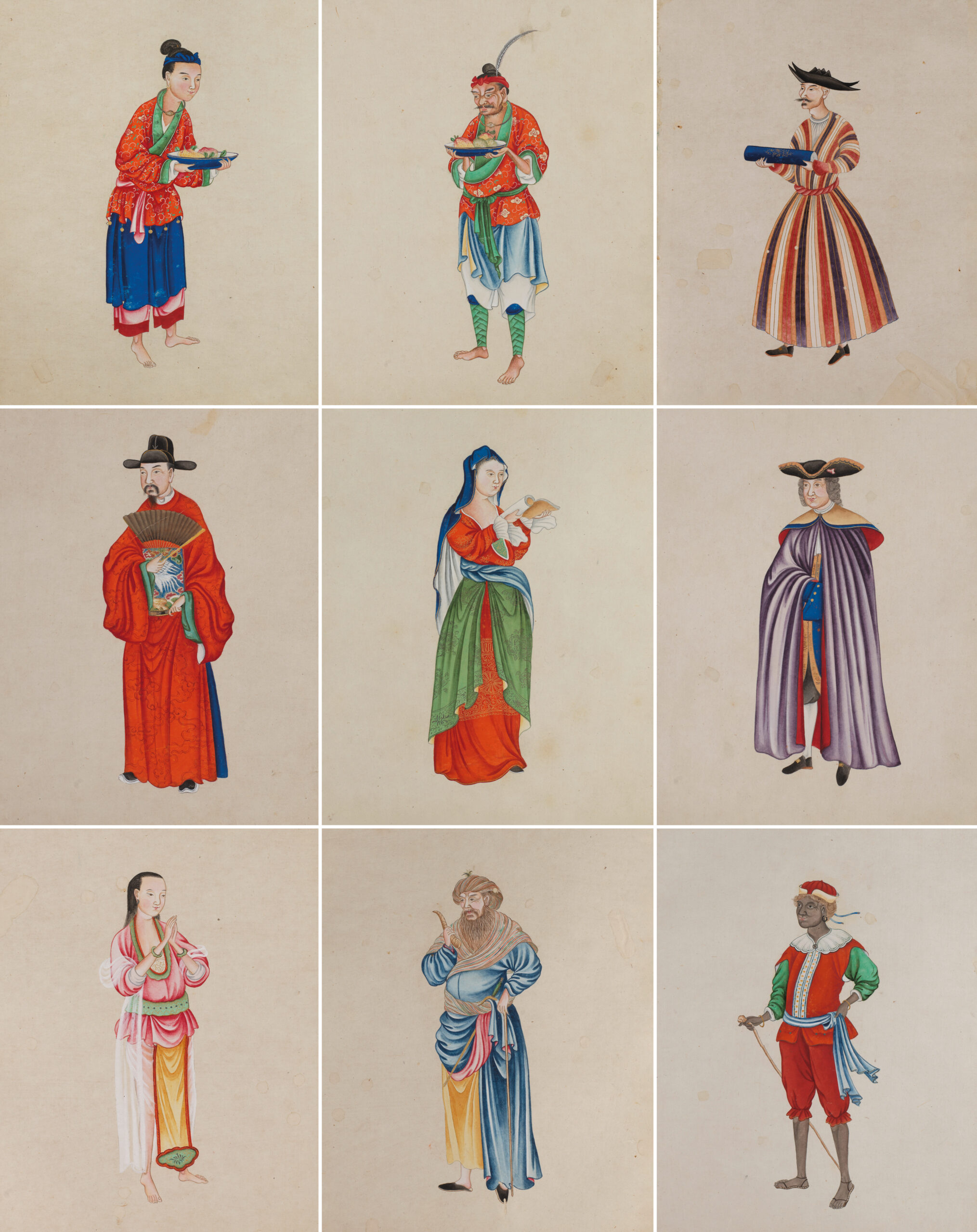 A very rare album of Tributary Peoples, Zhigong Tu, Qianlong