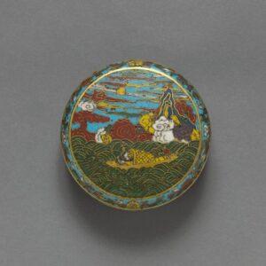 enamel box - top view Priestly & Ferarro