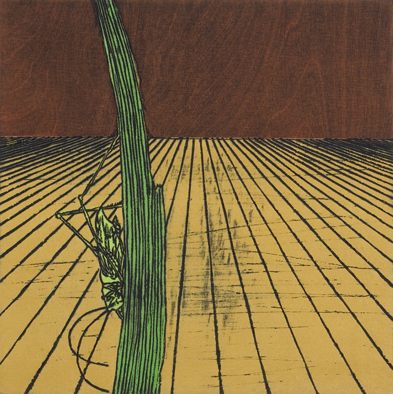 Nana Shiomi - "Mitate No.13 - Solitude", 1999, Woodcut, Ed of 10, Sheet size 46 x 46 cm