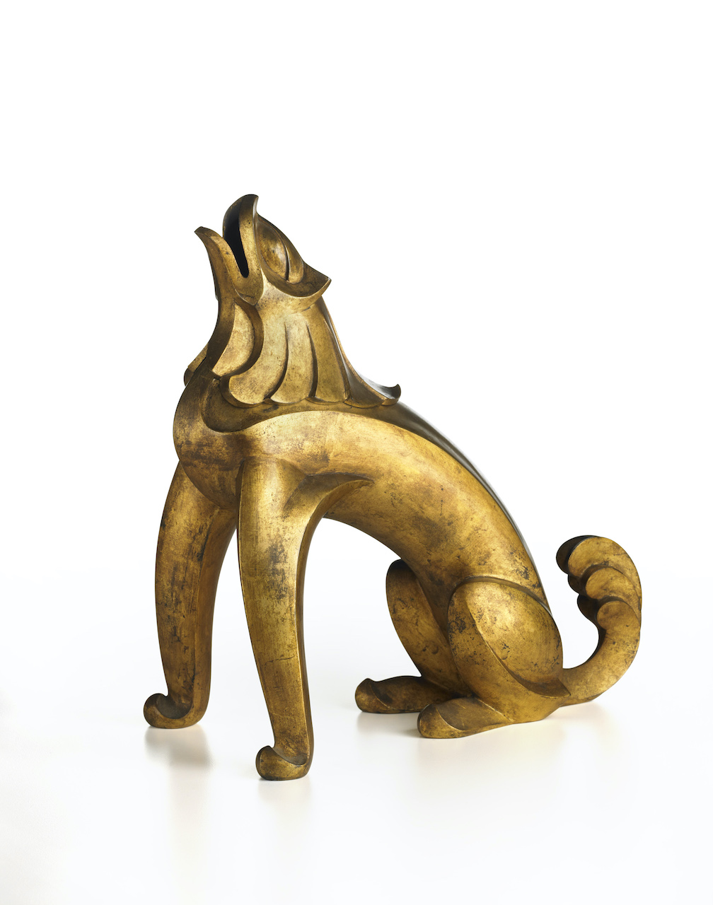 INCENSE BURNER koro
by NAKAGAWA Tamenobu (1904-67)
Early Showa period, 1930s
Cast, gilt bronze
24.5 x 14 x 26 (h) cm.
INCENSE BURNER koro
by NAKAGAWA Tamenobu (1904-67)
Early Showa period, 1930s
Cast, gilt bronze
24.5 x 14 x 26 (h) cm.