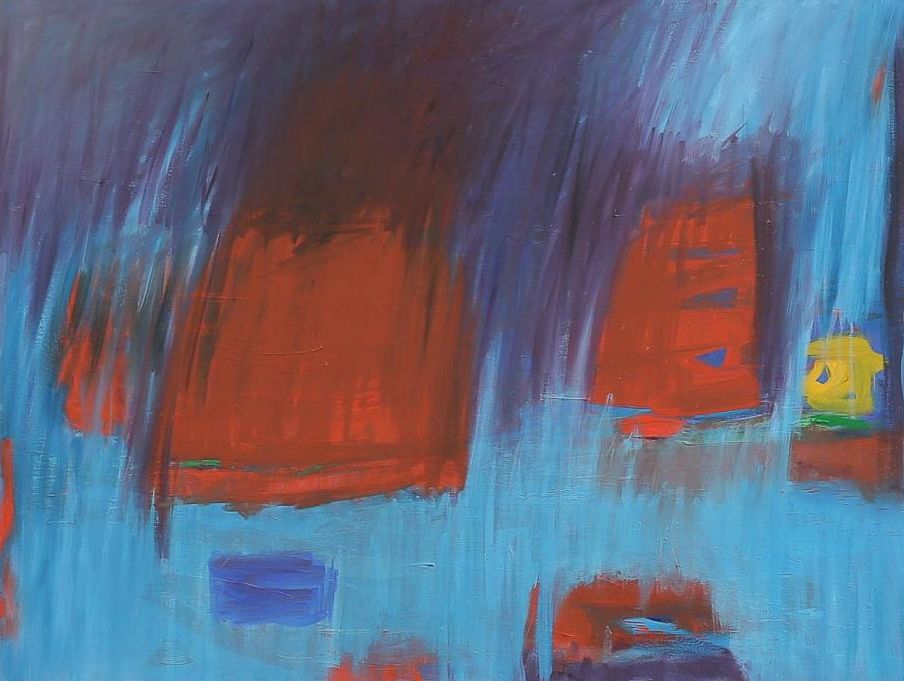 Chinyee, Blue Rain 1, 2012, Oil on canvas, 91x122cm