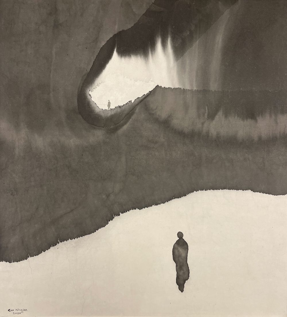 Gao Xingjian, Hope, 2020, Chinese ink on rice paper, 53x48cm