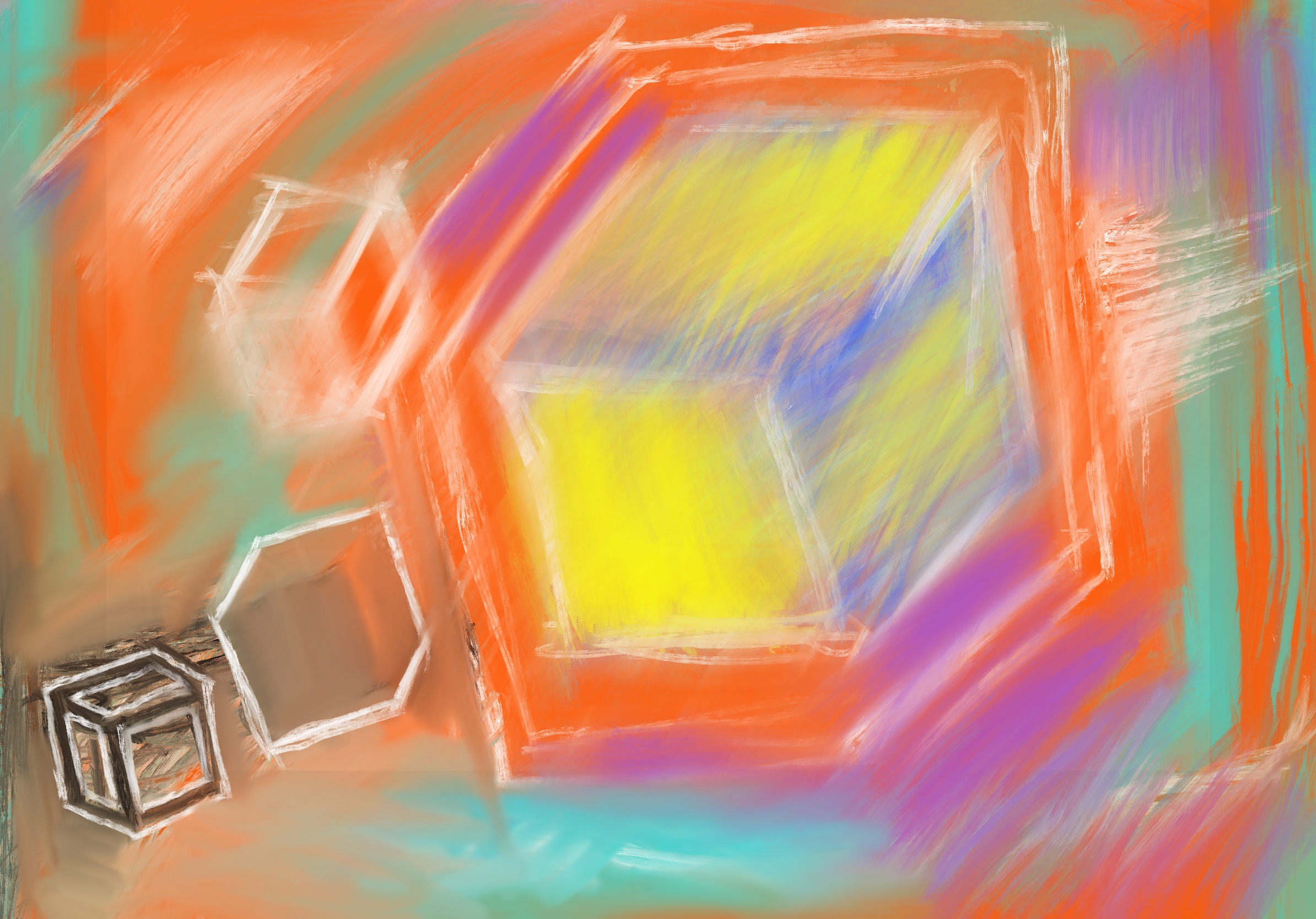The Cube's Spiritual: Unveiling the Essence of Matter-4：Harmonizing Energies: The Cube's Spiritual Journey through the Orange Chakra