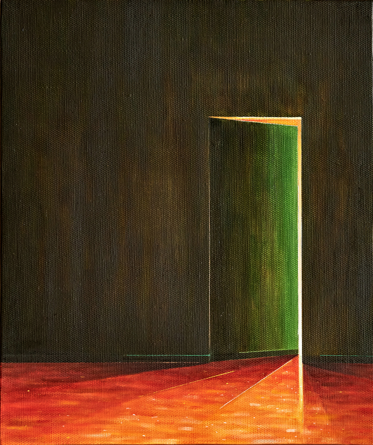 Szelit Cheung, Door VIII, Oil on linen, 30 x 25.3 cm, 2023, Artworks © The Artist, Courtesy of Schoeni Projects and THE SHOPHOUSE, Photo by Nick Smith