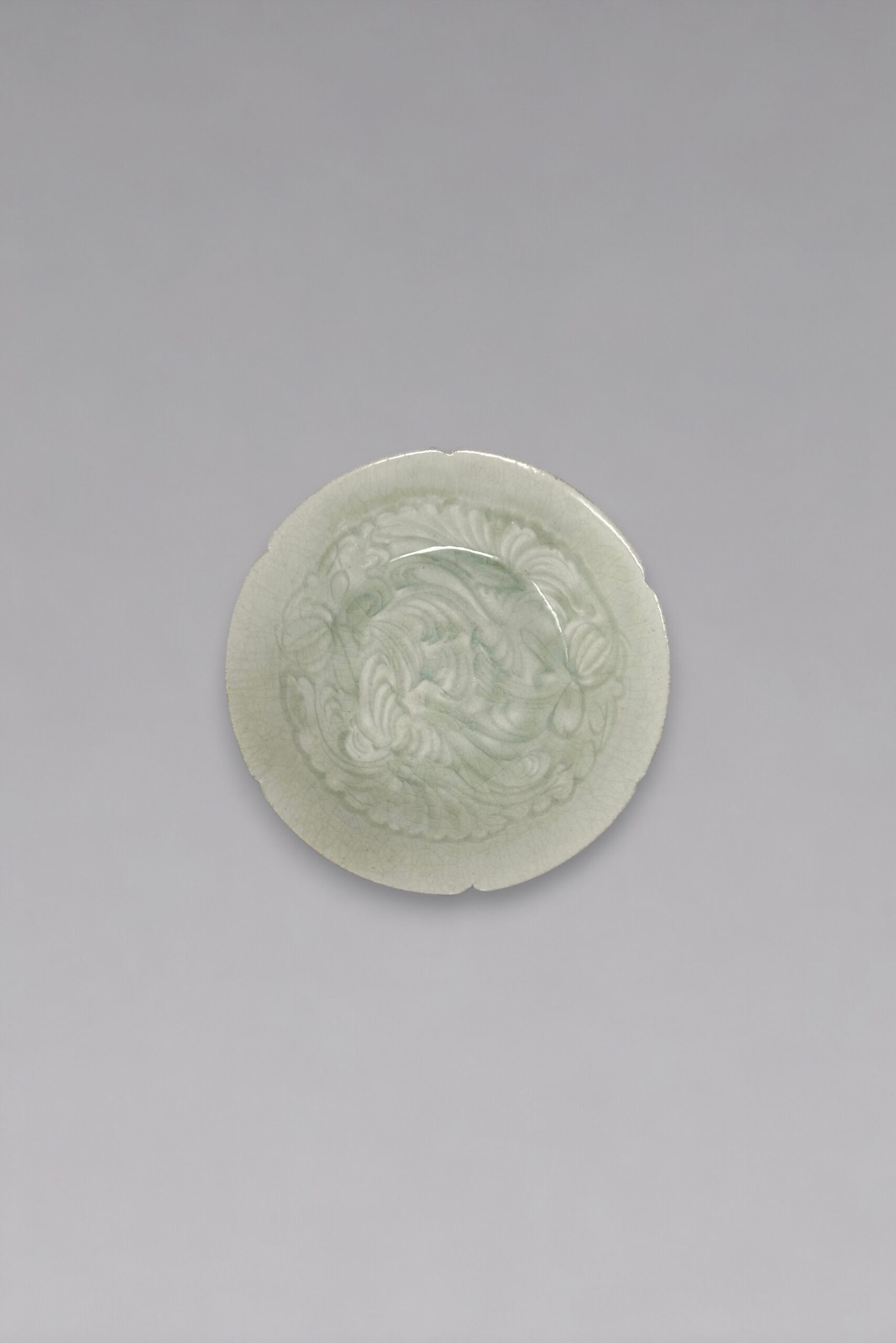 A lobed Qingbai floral dish (Southern Song dynasty, 1127-1279)