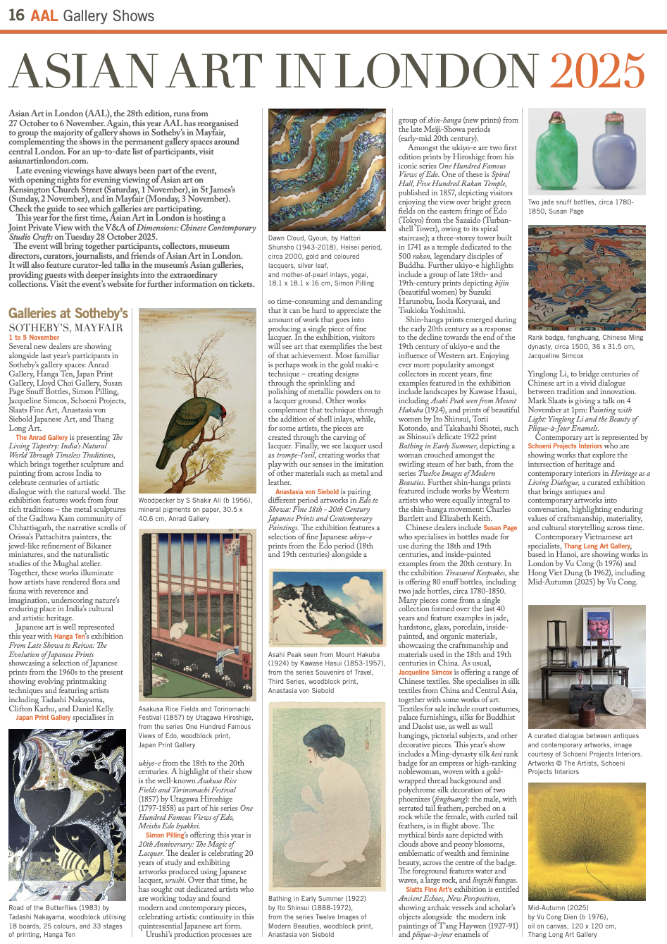 Asian Art Newspaper - Gallery Shows 10:25 2